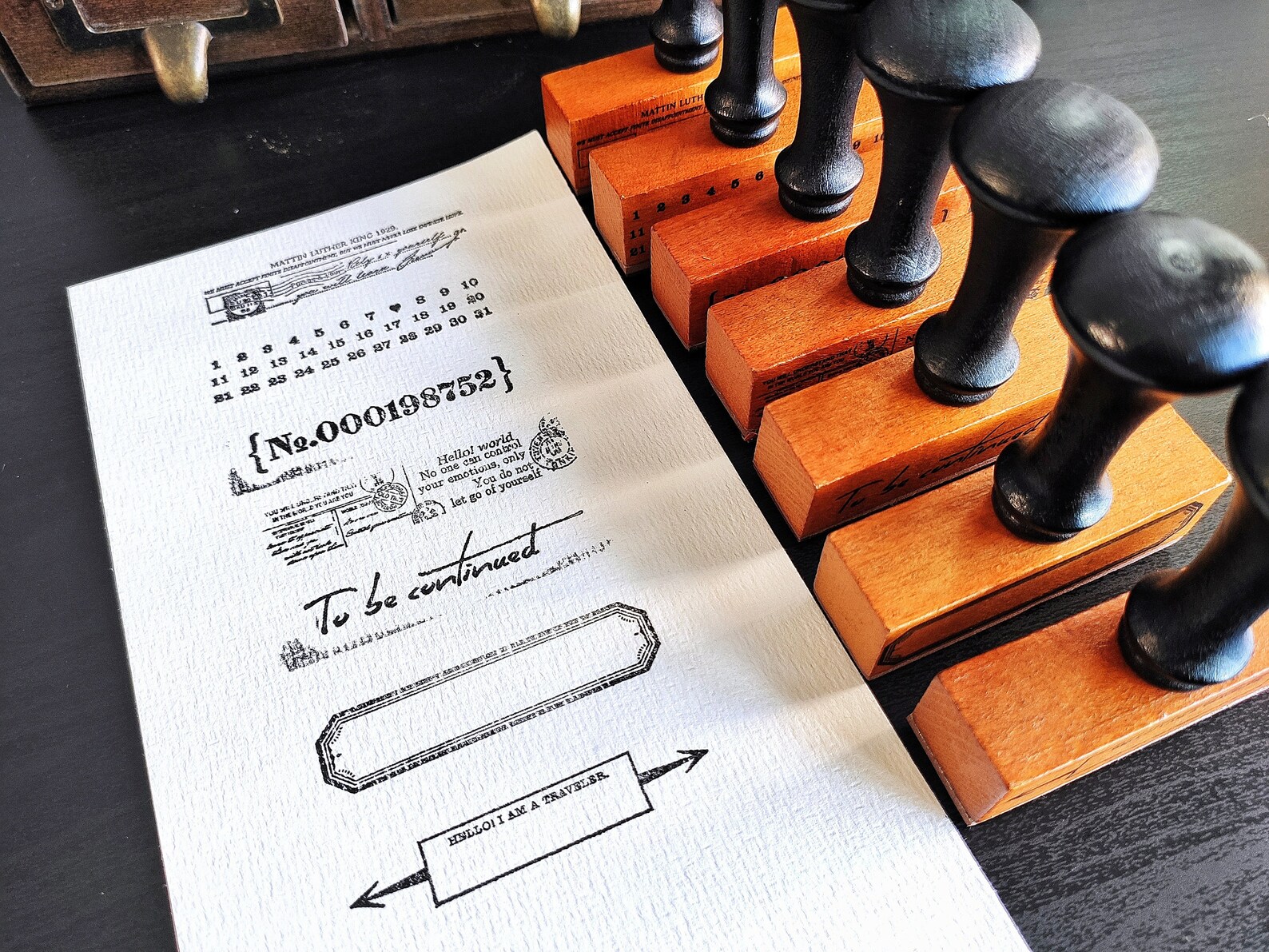 Wooden Stamps Vintage Style Handle Stamps Mail Postal Stamp Etsy