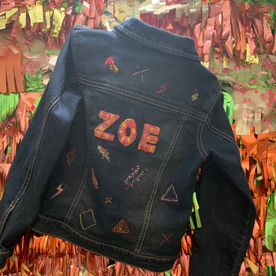 Personalised Embroidered Denim Jacket 