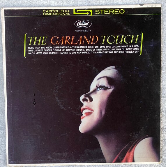 The Garland Touch Judy Garland Vintage Vinyl Record Album Capitol Records Pop Jazz Blues Singer The Garland Touch Judy Garland Vintage Vinyl Record Album Capitol Records Pop Jazz Blues Singer