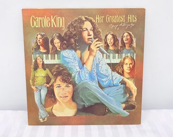Carole King Her Greatest Hits - Song of Long Ago Vintage Vinyl Record Album - 1970s Folk Rock Greatest Hits
