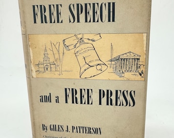 Redefreiheit und freie Presse von Giles J. Patterson Hardcover Erstausgabe Buch mit Schutzumschlag - American Bar Association - Rechtsbuch