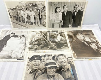 Vintage 1940s Film Studio Publicity Photos Set of 6 - Marjorie Rambeau - Ronald Reagan - Jane Wyman - Golden Age of Hollywood - Bing Crosby