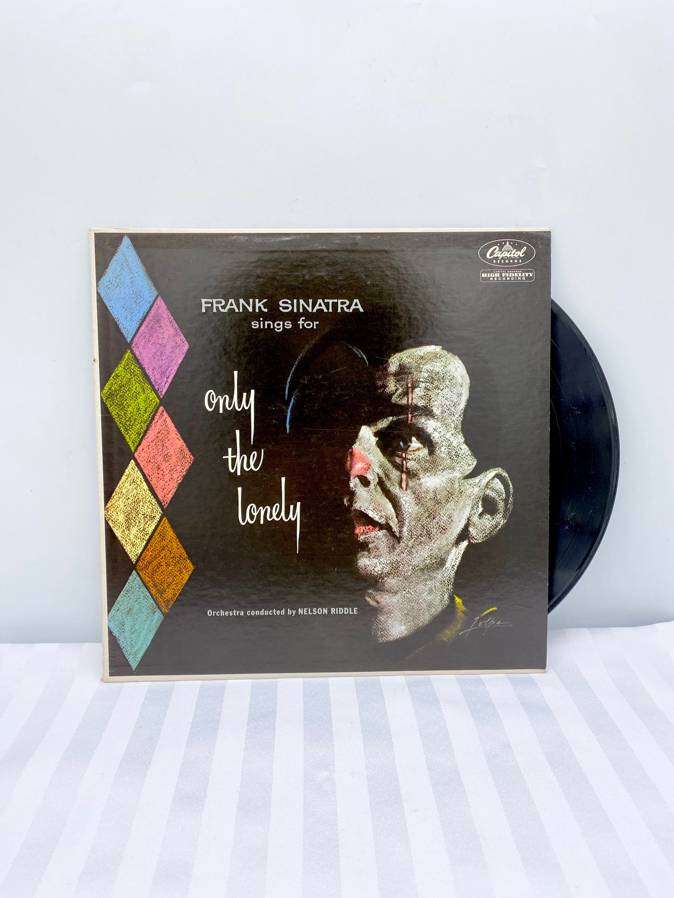 Frank Sinatra Sings for Only the Lonely Vintage Vinyl Record - Etsy