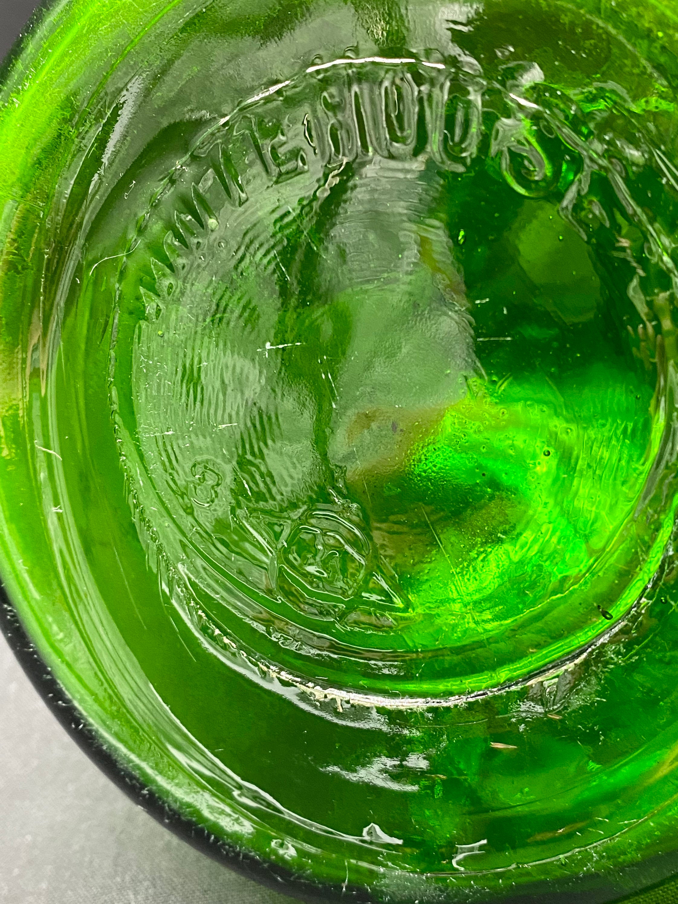 Antique White House Vinegar Bottle With Bow Motif White Etsy