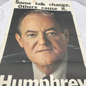 Hubert Humphrey Campaign Poster 1968 Presidential Election | Etsy Hubert Humphrey