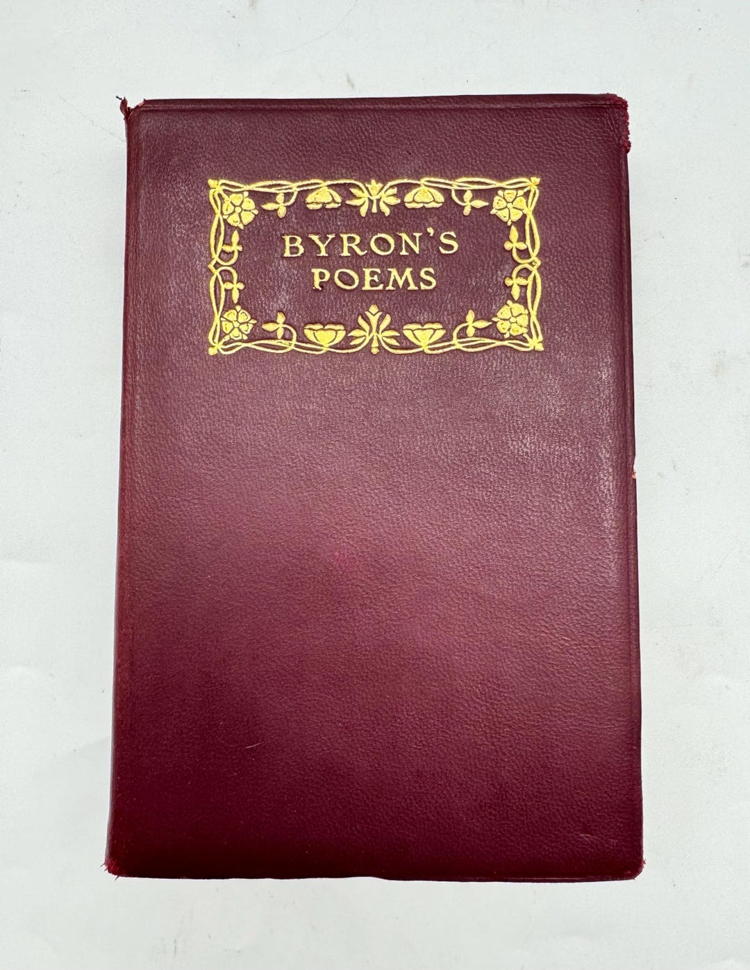 The Poems and Dramas of Lord Byron Soft Red Leather Bound Book Lord ...
