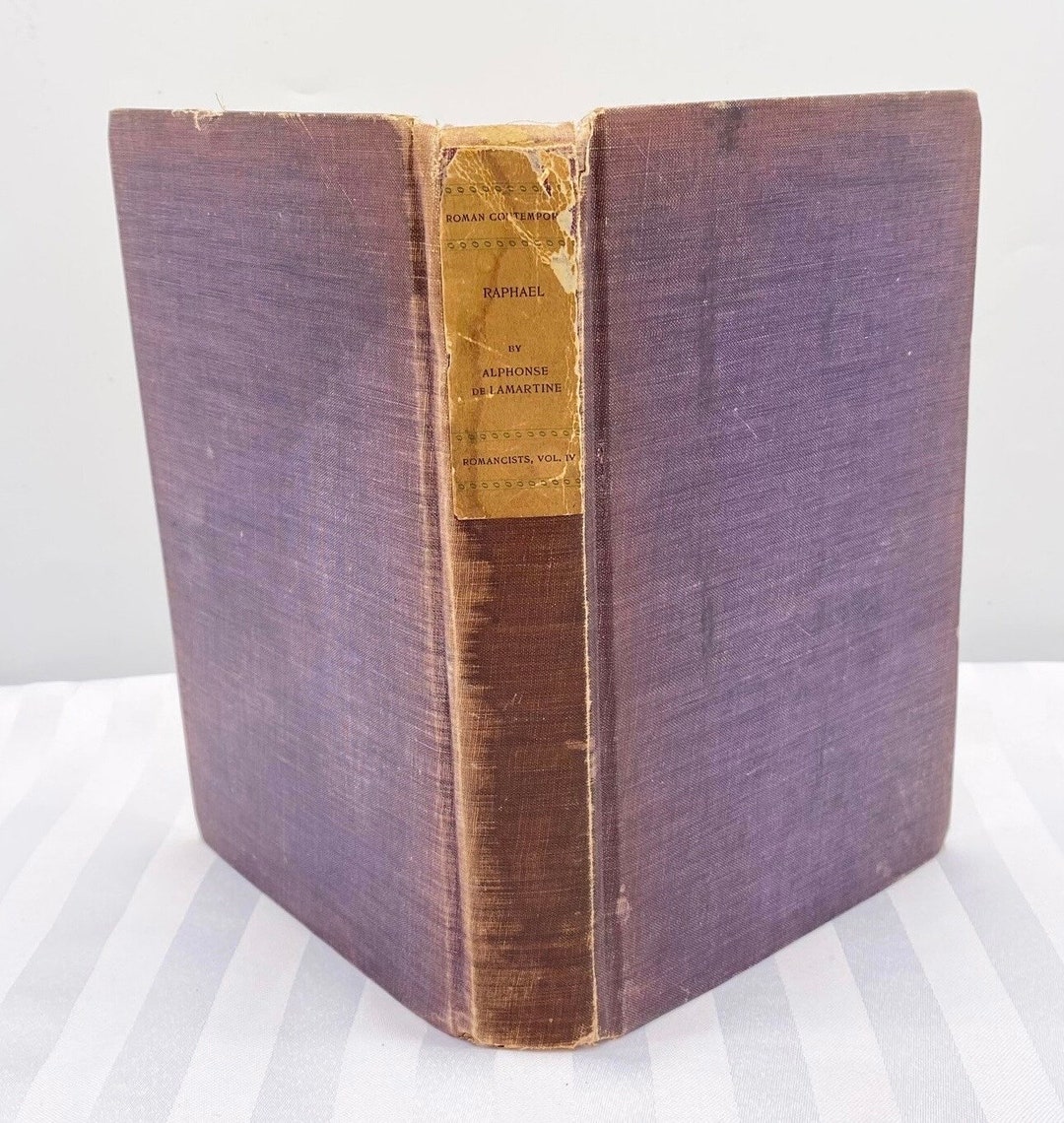 Raphael by Alphonse De Lamartine Hardcover Book Chefsdoeuvre Du Roman