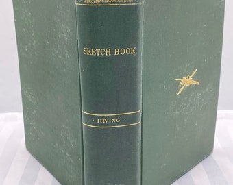 The Sketch-Book of Geoffrey Crayon, Gent by Washington Irving - 1880 Edition with Bookplate of Irish Writer John O’Hanlon