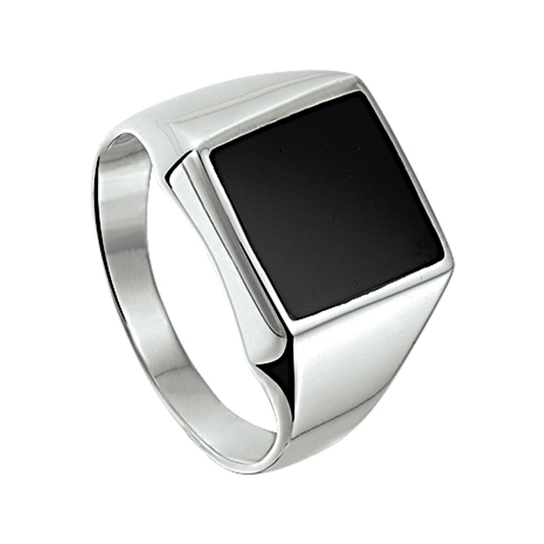 Onyx Silver Signet Ring 15579-2209 - Etsy Onyx Silver Signet Ring 15579-2209 - Etsy