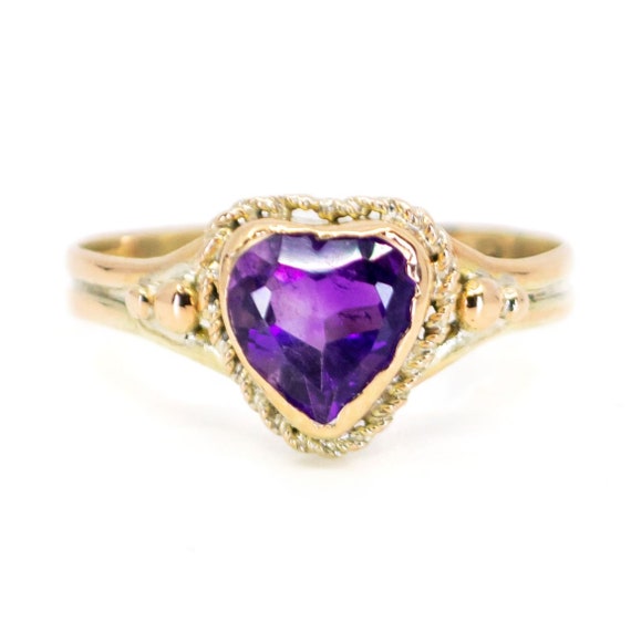 Amethyst, Gold Ring 7043LA