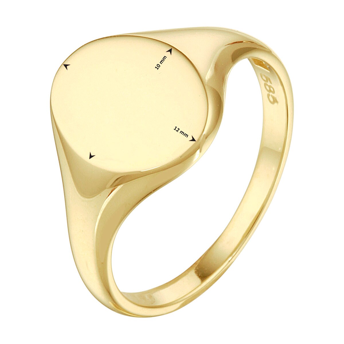 14k Signet Ring 16344-8805 - Etsy