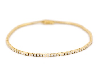 Diamond 14k tennis bracelet 15711-8614