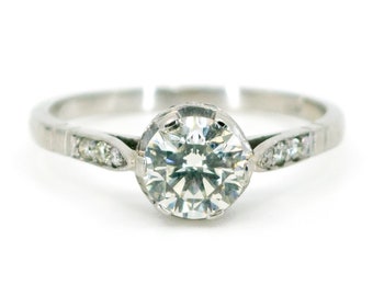Diamond, Sapphire, Platinum Ring 13613-5030