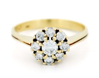 Diamond 14k entourage ring 15876-8665