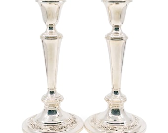 Silver Pair Of Convertible Candlesticks 8576-2581