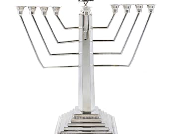 Silver Judaica Hanukkiah 8656-2590