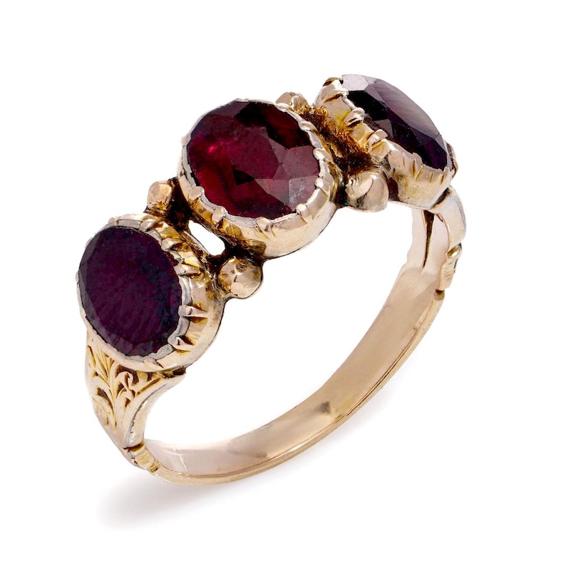 Granat 9k Trilogie Ring 16410-8842 Bild 3