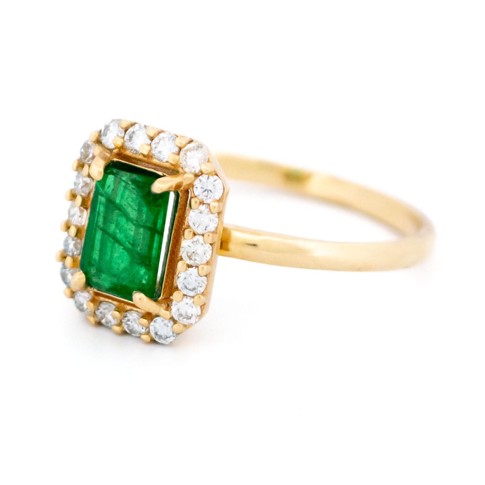 Elsie Emerald Art Deco Ring – Ashley Zhang Jewelry
