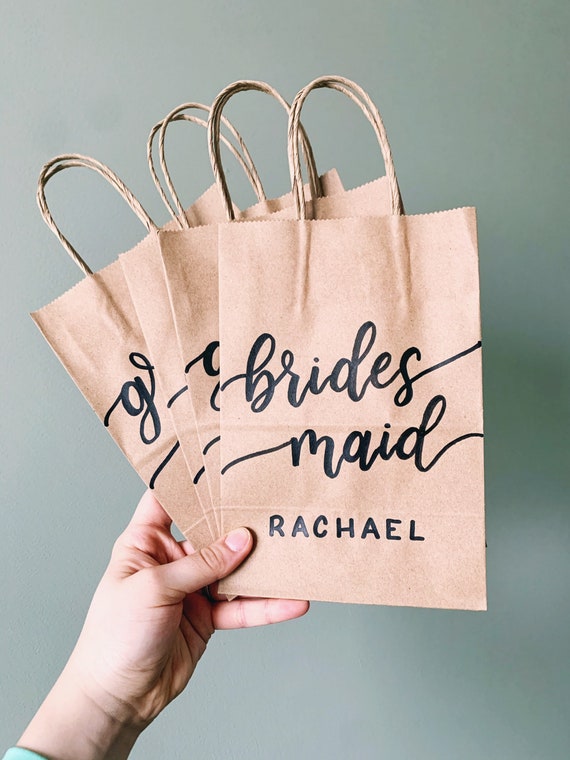 Bridesmaid Gift Bag Bridal Party Gift Bag Groomsmen Gift Etsy