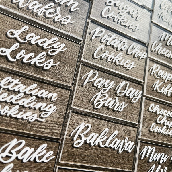 Dessert Table Labels Etsy