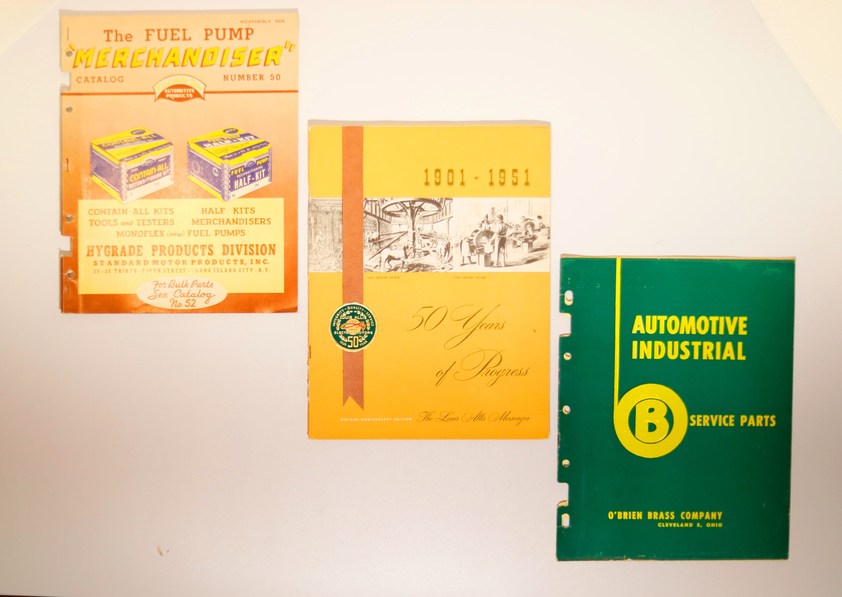 Collectibles Memorabilia Lot of Three Vintage Automotive Catalogs etna