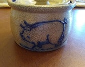 Rowe Pottery 1988 Pig Crock with Lid