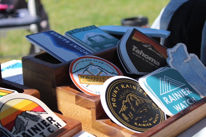 Mount Rainier Sticker - Ranger Design by Rainier Watch - Etsy
