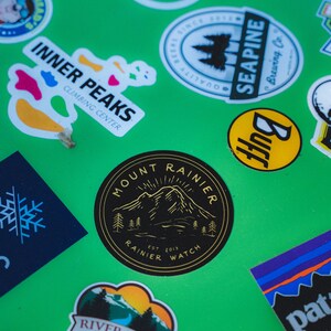 Mount Rainier Sticker - Ranger Design by Rainier Watch - Etsy