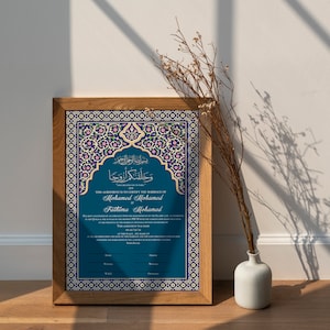 Certificado de matrimonio islámico Nikkah