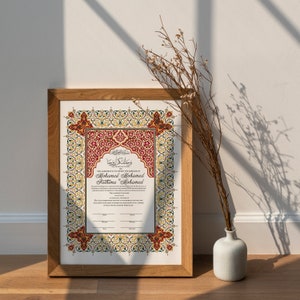 Nikkah Islamische Heiratsurkunde PRINTABLE