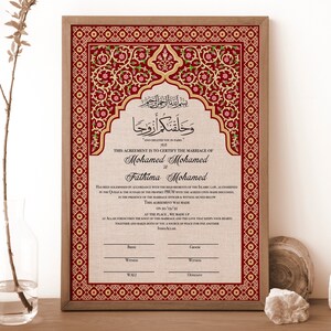 Nikkah Islamische Heiratsurkunde