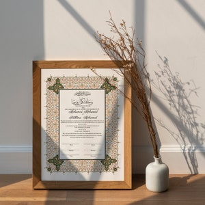 Certificado de matrimonio islámico Nikkah