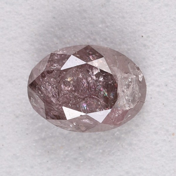 0.38 Carat Natural Loose Diamond 4.56X3.33 mm i3 Clarity 100% Genuine Natural Pink Brown Fancy Color Oval Shape Diamond