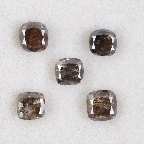 3.41 カラット 5 個ロット 天然ルースダイヤモンド 4.62X5.13 mm 3.41 カラット 5 個ロット 天然ルースダイヤモンド 4.62X5.13 mm