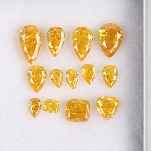 1.54 Carat 13 PCS Lot Natural Loose Diamond 2.00X5.22 mm Si2 To i1 Clarity 100% REAL Natural Canary mix Fancy Color Mix Shape Diamond