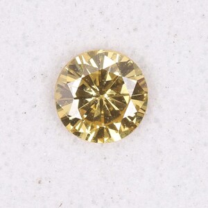 0.18 Carat, Natural Loose Diamond 3.54X2.00 mm VVS2 Clarity 100% Genuine Natural Yellow Fancy Color Round Shape Diamond