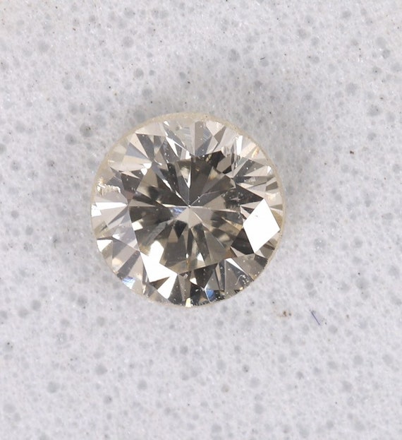 0.19 CT、天然ルースダイヤモンド、3.52X2.14 MM、ライトグリーン 