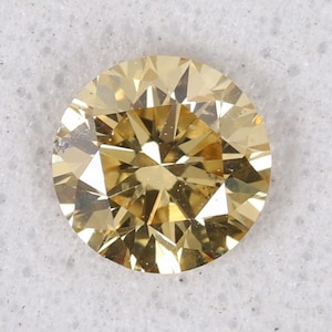0.20 Karat, Natürlicher Loser Diamant 3.63X2.17 mm Si1 Klarheit 100% Echter Natürlicher Gelber Fancy Farbe Runder Diamant