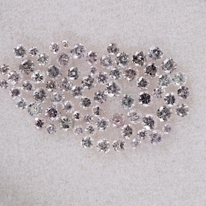 0.92 Carat, 71 PCS Lot Natural Loose Diamond 0.88X1.60 mm VS1 To i2 Clarity 100% Genuine Natural Pink mix Color Round Shape Diamond