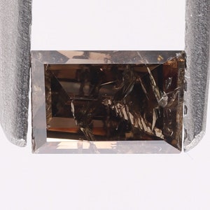 0.47 CT, Natural Loose Baguette Diamond ,5.4X3.33 MM, Natural Brown Fancy Color Baguette Shape Diamond,Baguette Diamond For Ring