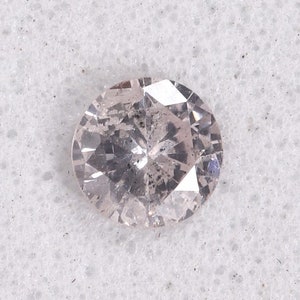 0.14 Carat, Natural Loose Diamond 3.27X1.75 mm i2 Clarity 100% Genuine Natural light Pink Fancy Colour Round Shape Diamond