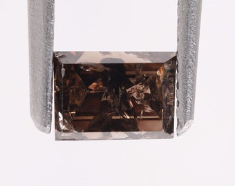 0.73 CT Natural Loose Baguette Diamond, 5.21X3.72 MM, Natural Brown Fancy Color Baguette Diamond,Baguette Diamond , Baguette For Ring