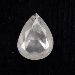 Diamante naturale sciolto da 0,51 carati, 5,47 x 4,12 x 2,57 mm, purezza i2, 100% autentico, colore bianco latte naturale, forma a pera, diamante RD315