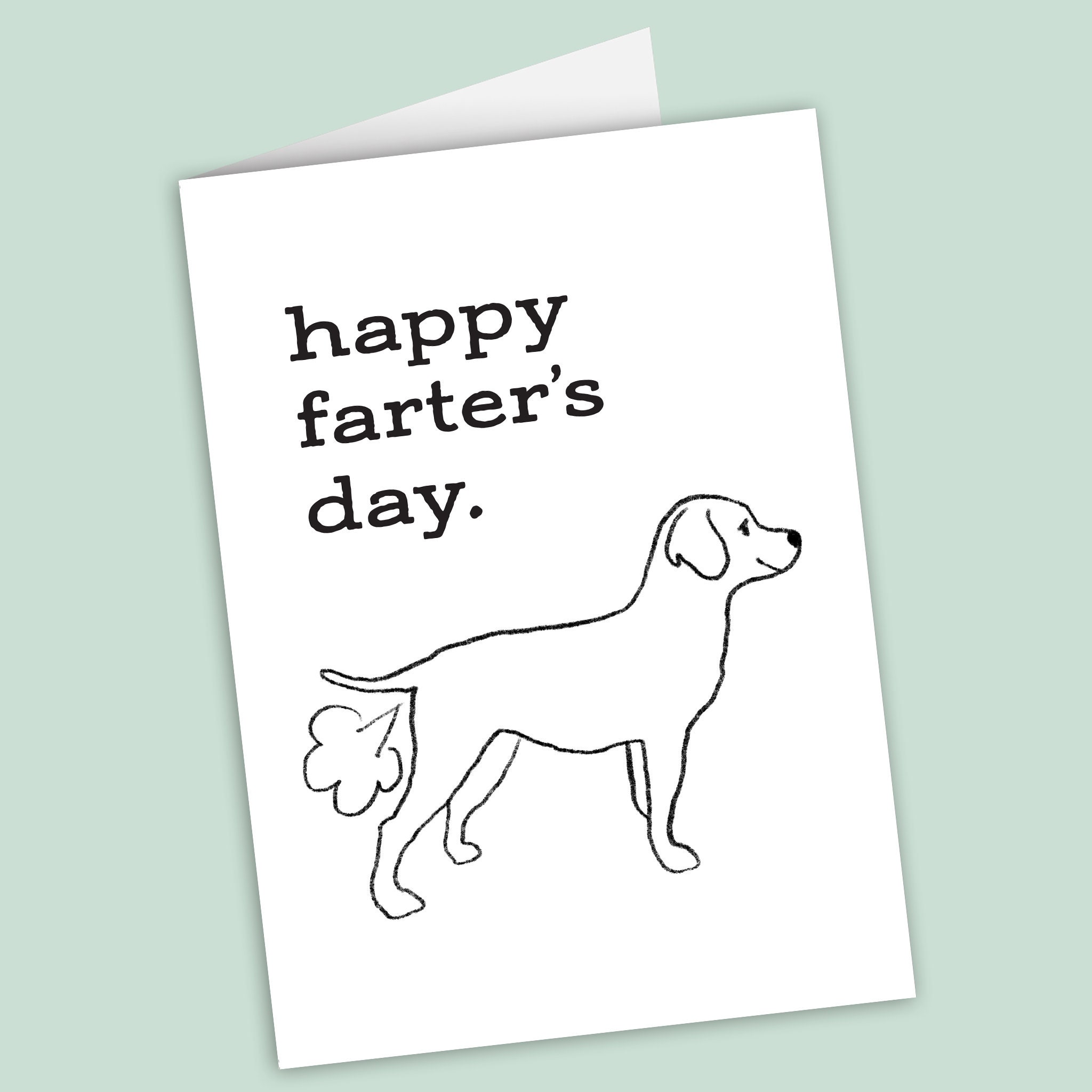funny fathers day card dog printable fathers day etsy