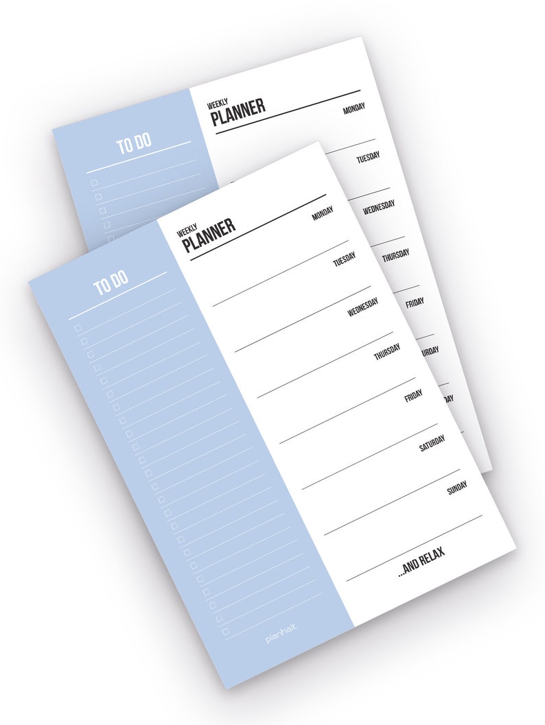 To Do List Block A5 Weekly Planner Notepad 50 Blaetter To Do Block A5 Weekly Planner Notepad