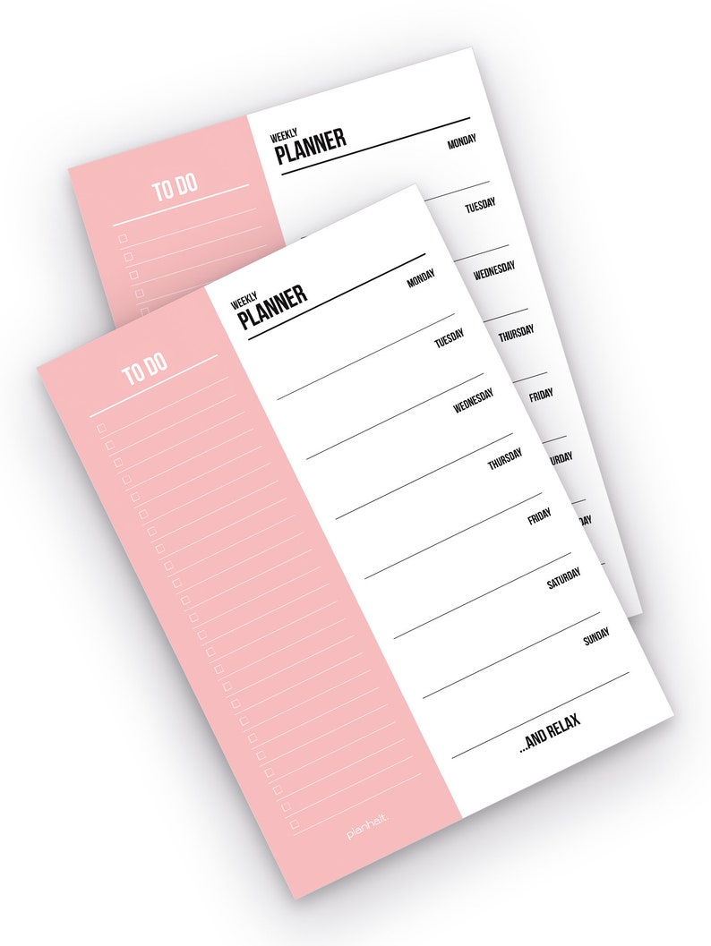 To Do List Block A5 Weekly Planner Notepad 50 Blaetter To Do Block A5 Weekly Planner Notepad