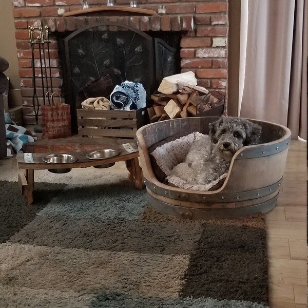 Image showcasing Farmhouse Dog Bed - Etsy