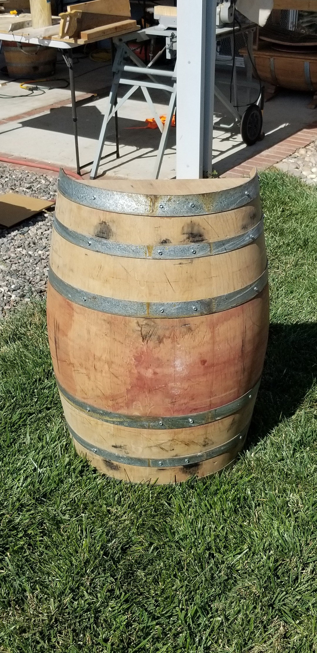 Half Wine Barrel Etsy