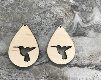 Unfinished Wood Wooden Shamrock Laser Cutout Dangle Earring Jewelry Blanks Charms Ornaments Shape Crafts Made in Texas 12pc to 100pc ALL SIZES BULK