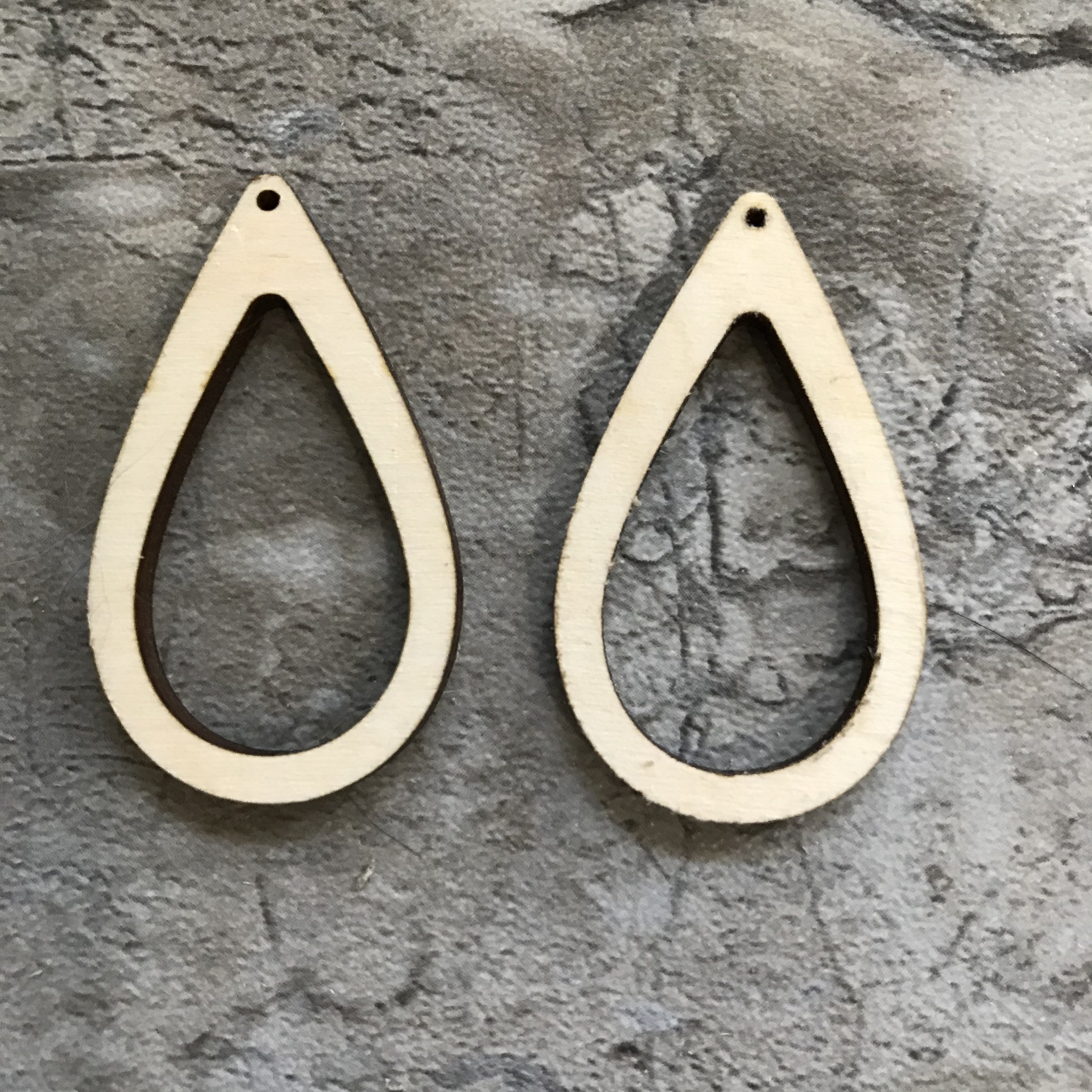 Recortes de madera cortados con láser inacabados a granel para | Etsy